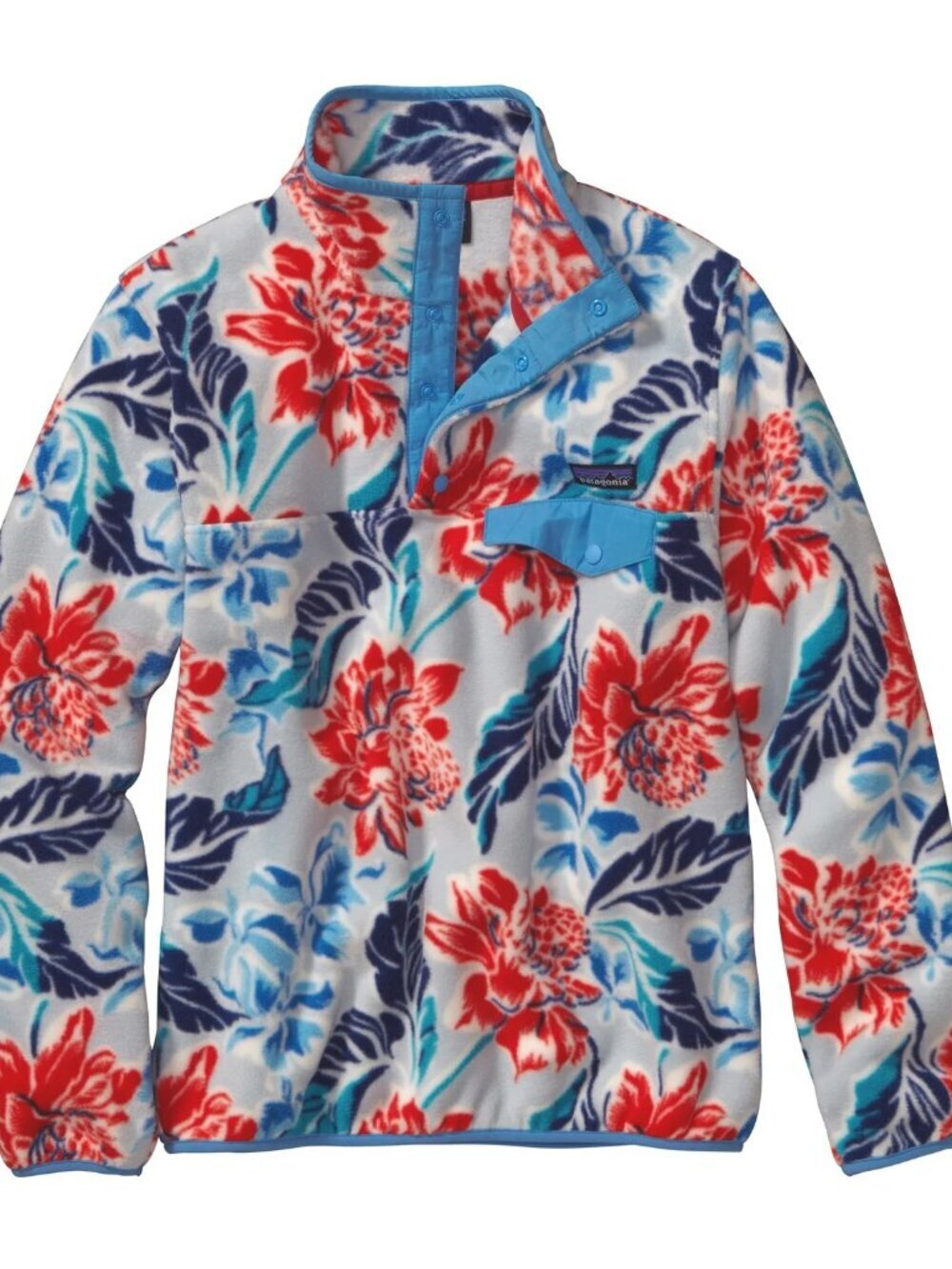 RARE Patagonia Lightweight Synchilla Snap-T Pullover small women's Manoa Floral